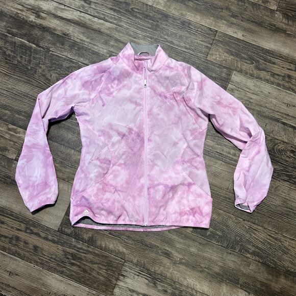 Adidas Advance women’s golf Cold Dye Windbreaker Zip Up Medium Jacket - Picture 1 of 8
